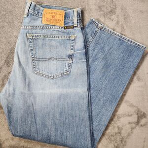 Vintage Lucky Brand Dungarees 33 Gene Montesano USA Low Rise Bootleg Denim Jeans